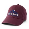 Men Life is Good Hats | Nd Mountain Range Chill Cap Mahogany Brown