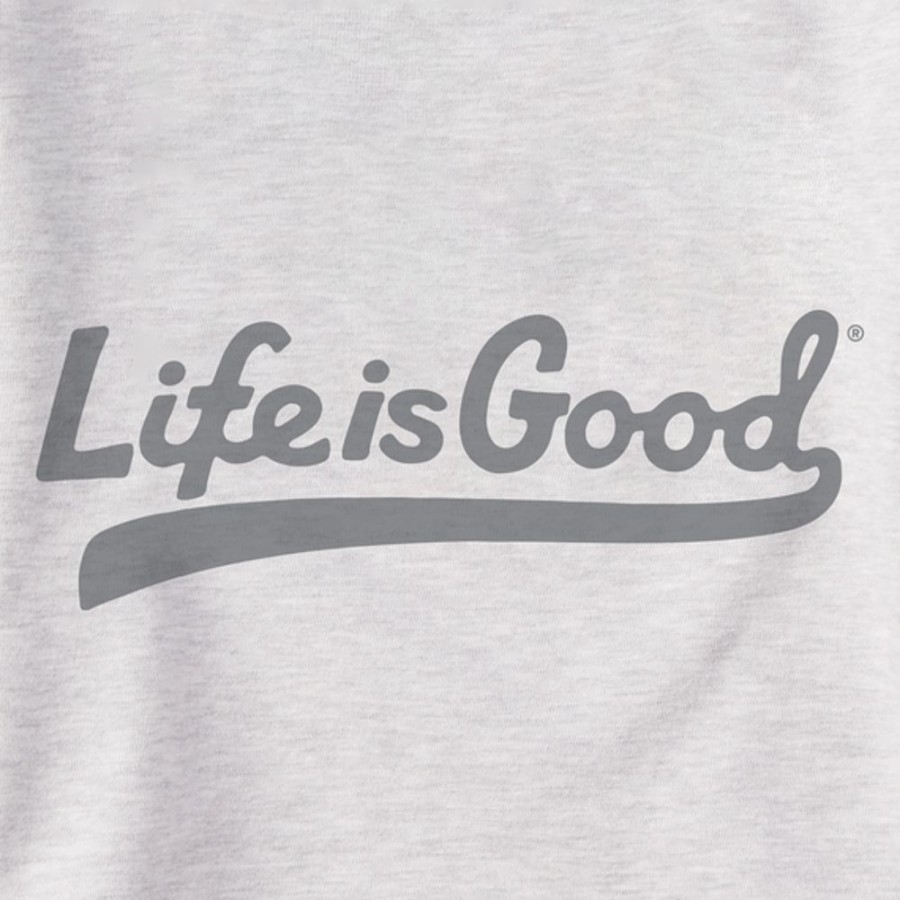 Women Life is Good Sweatshirts & Hoodies | Women'S Tonal Lig Ballyard Script Simply True Fleece Crew Light Heather Gray