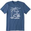 Men Life is Good Graphic Tees | Men'S Matchbook Keep It Simple Palms Short Sleeve Tee Vintage Blue