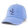 Men Life is Good Hats | Clean Steamboat Willie Miss Mouse Branded Chill Cap Cornflower Blue