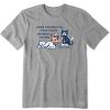 Men Life is Good Graphic Tees | Men'S Vintage Friends Fill Your Heart Al Crusher Tee Heather Gray