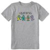 Kids Life is Good Graphic Tees | Kids Grateful Leprechauns Crusher Tee Heather Gray