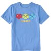 Kids Life is Good Graphic Tees | Kids Clean Gamer Power Crusher Tee Cornflower Blue