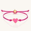 Women MantraBand Jewelry | Mantraband Heart Thread Bracelet Pink