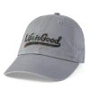 Women Life is Good Hats | Camo Tailwhip Chill Cap Slate Gray