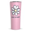 Home Hydrapeak Mugs | Vintage Daisy 22Oz Stainless Steel Tumbler Seashell Pink