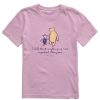 Kids Life is Good Graphic Tees | Kids Storybook Winnie & P Peace Is Important Crusher Tee Violet Purple