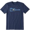 Men Life is Good Graphic Tees | Men'S Natural Rhythm On The Water Short Sleeve Tee Darkest Blue