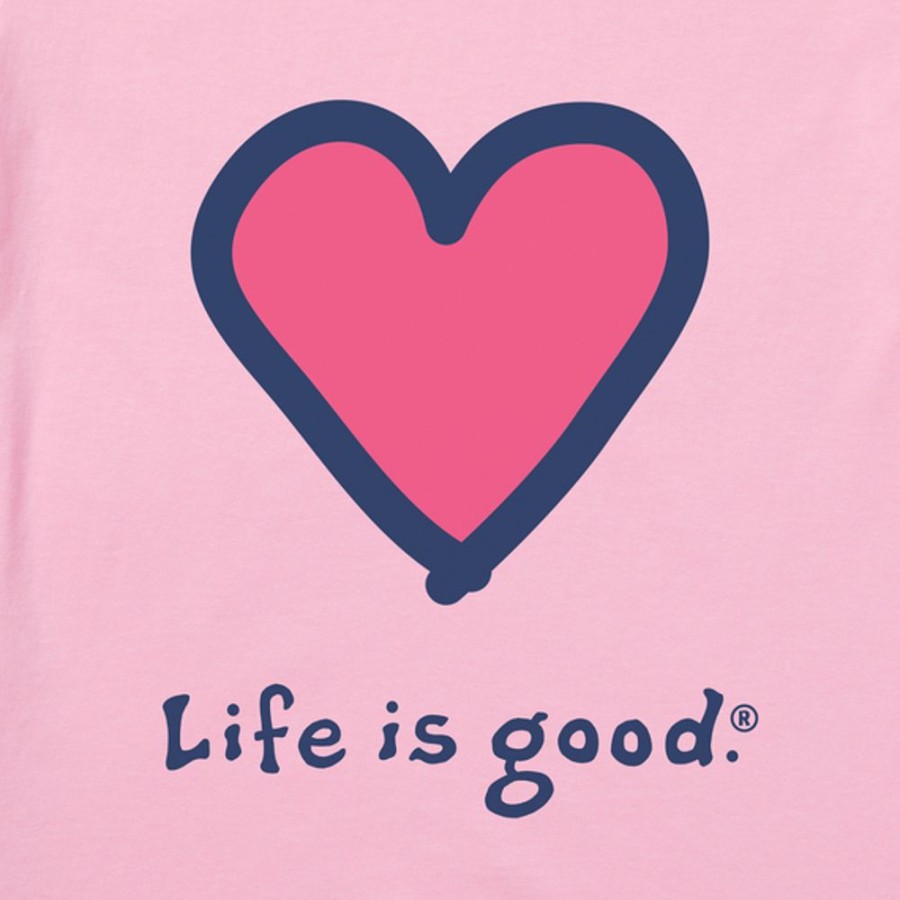 Women Life is Good Sweatshirts & Hoodies | Women'S Heart Simply True Fleece Hoodie Happy Pink