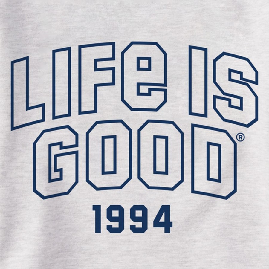 Men Life is Good Sweatshirts & Hoodies | Men'S Branded Athletic Outline 94 Simply True Fleece Crew Light Heather Gray