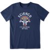 Kids Life is Good Graphic Tees | Kids Science Is Like Magic Crusher Tee Darkest Blue