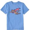 Kids Life is Good Graphic Tees | Kids Vintage Super Al Crusher Tee Cornflower Blue