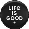 Home Life is Good Life Is Good: The Book | Lig Stacked Logo Tire Cover Night Black