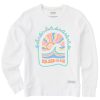 Women Life is Good Sweatshirts & Hoodies | Women'S Here Comes Sunshine Simply True Fleece Crew Cloud White