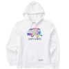 Women Life is Good Sweatshirts & Hoodies | Women'S Tie Dye Happy Camper Simply True Fleece Hoodie Cloud White