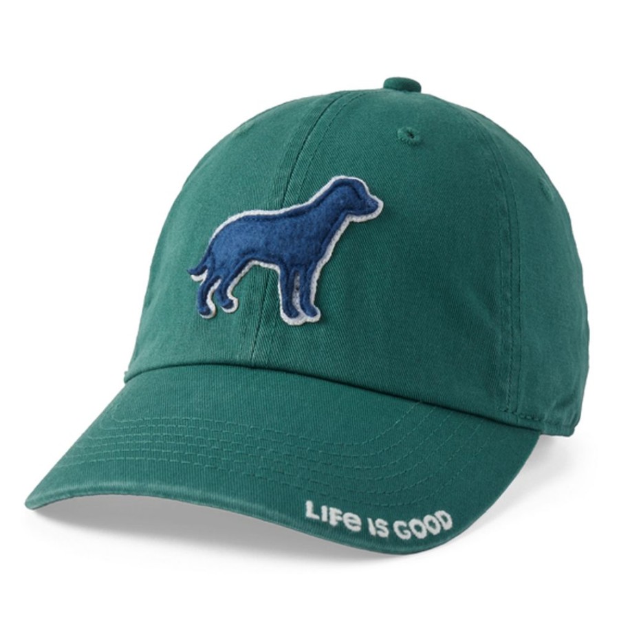 Women Life is Good Hats | Stay True Dog Chill Cap Spruce Green