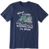 Men Life is Good Graphic Tees | Men'S Jake And Rocket Strange Trip Short Sleeve Tee Darkest Blue