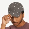 Men Life is Good Hats | Polka Dog Pattern Chill Cap Slate Gray