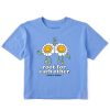 Women Life is Good Boxy Tees | Women'S Clean Root For Each Other Boxy Crusher Tee Cornflower Blue