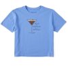 Women Life is Good Boxy Tees | Women'S Quirky Prefer My Espresso In A Martini Boxy Crusher Tee Cornflower Blue