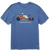 Men Life is Good Graphic Tees | Men'S Vintage Zion Vista Short Sleeve Tee Vintage Blue