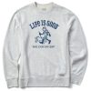 Men Life is Good Sweatshirts & Hoodies | Men'S Vintage Jake & Rocket Walk Medc Simply True Fleece Crew Light Heather Gray