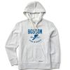 Women Life is Good Sweatshirts & Hoodies | Women'S Boston 26.2 Wings Simply True Fleece Hoodie Light Heather Gray