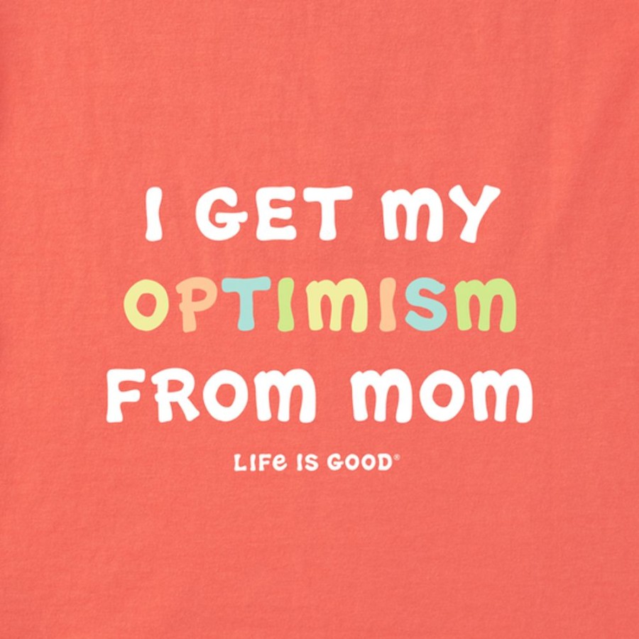 Kids Life is Good Graphic Tees | Kids Optimism From Mom Crusher Tee Mango Orange