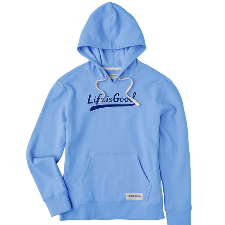 Women Life is Good Sweatshirts & Hoodies | Women'S Athletic Lig Ballyard Simply True Fleece Hoodie Cornflower Blue