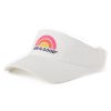 Women Life is Good Hats | Happiness Comes In Waves Chill Cap Visor Cloud White