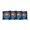 Home Victory Tailgate Beach Gear | Sunset On The Water Cornhole Corn Filled Bags Darkest Blue