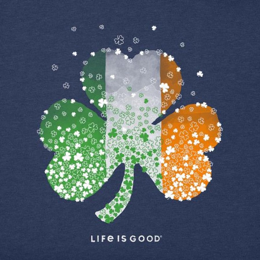 Kids Life is Good Graphic Tees | Kids Shamrock Of Shamrocks Crusher Tee Darkest Blue