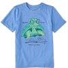 Kids Life is Good Graphic Tees | Kids Quirky Read More Turtle Crusher Tee Cornflower Blue