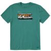 Men Life is Good Graphic Tees | Men'S Into The Great Wide Open Crusher Tee Spruce Green