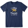 Kids Life is Good Graphic Tees | Kids I Like Big Trucks Crusher Tee Darkest Blue