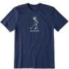 Men Life is Good Graphic Tees | Men'S Jake Be The Ball Short Sleeve Tee Darkest Blue