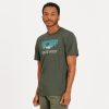 Men Life is Good Graphic Tees | Men'S Treeline Vista Active Tee Dark Moss Green