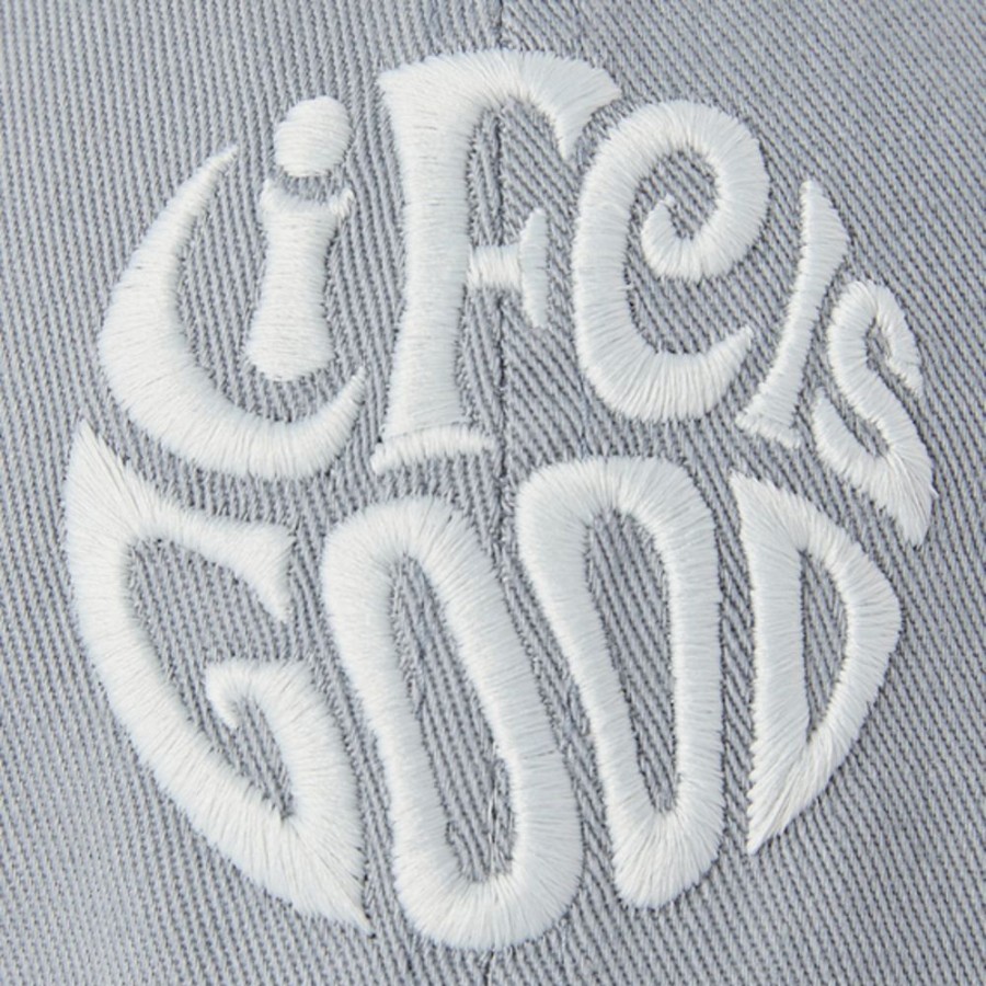 Men Life is Good Hats | Lig Groovy Circle Chill Cap Stone Blue