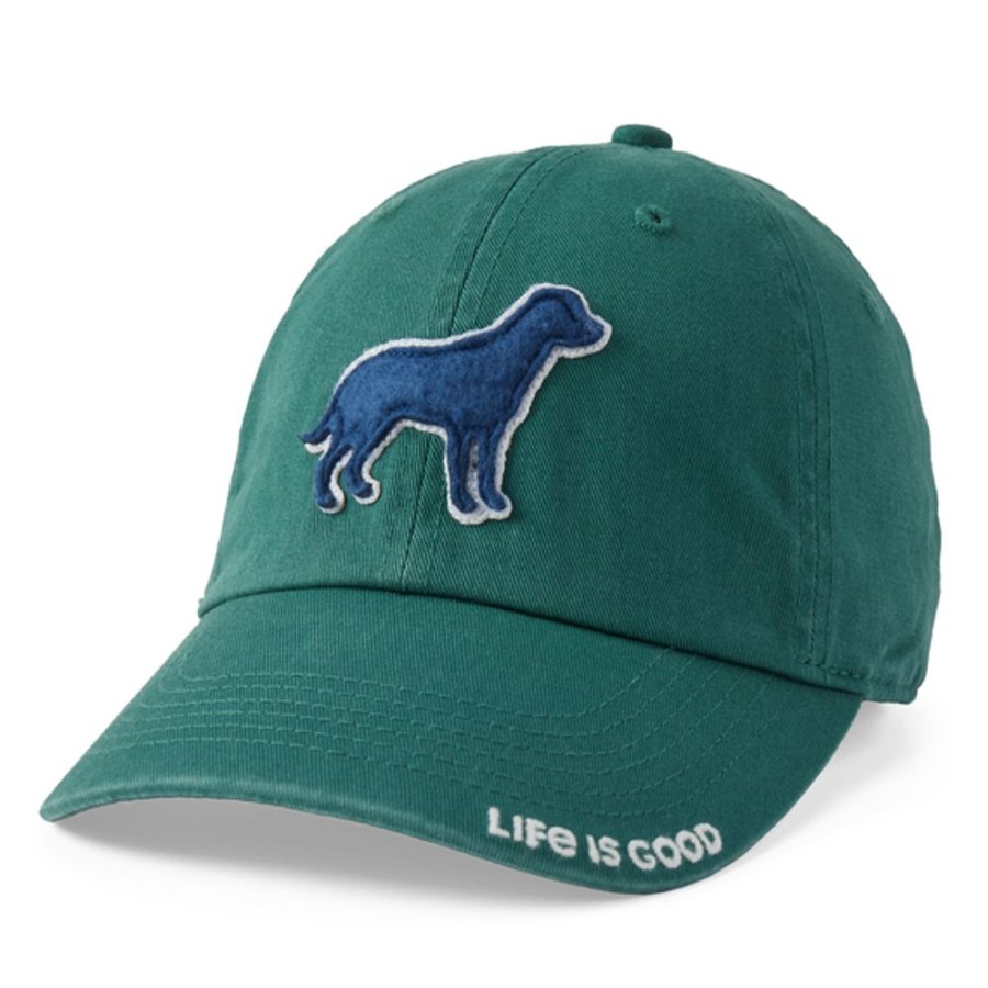 Men Life is Good Hats | Stay True Dog Chill Cap Spruce Green