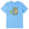 Home Life is Good Pickleball | Men'S Vintage Rocket Pickleball Crusher Tee Cool Blue