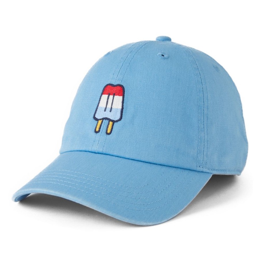 Men Life is Good Hats | Kids Patriotic Popsicle Kids Chill Cap Cool Blue