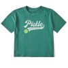 Women Life is Good Boxy Tees | Women'S Athletic Pickle Baller Boxy Crusher Tee Spruce Green