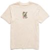 Men Life is Good Graphic Tees | Men'S Groovy Frog Guitar Crusher Tee Putty White