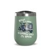 Home Hydrapeak Stainless Drinkware | Jake & Rocket Strange Trip 12Oz Stainless Steel Wine Tumbler Sage