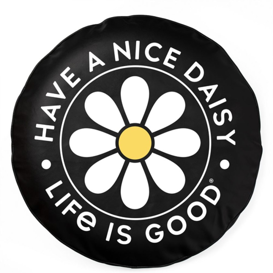 Home Life is Good Tire Covers | Have A Nice Daisy Coin Tire Cover Jet Black