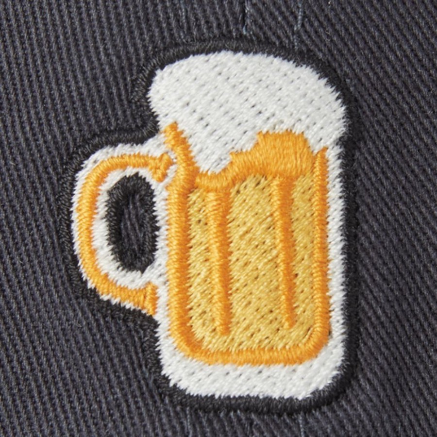 Men Life is Good Hats | Keep It Simple Beer Chill Cap Jet Black