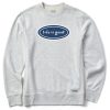 Men Life is Good Sweatshirts & Hoodies | Men'S Lig Vintage Oval Simply True Fleece Crew Light Heather Gray