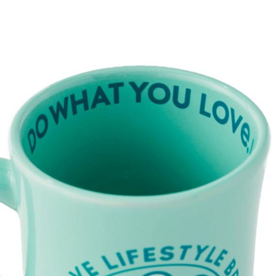 Home Life is Good Mugs | Positive Lifestyle Daisy Diner Mug Spearmint Green