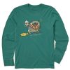 Kids Life is Good Graphic Tees | Kids Harry Paw-Ter Long Sleeve Crusher Tee Spruce Green