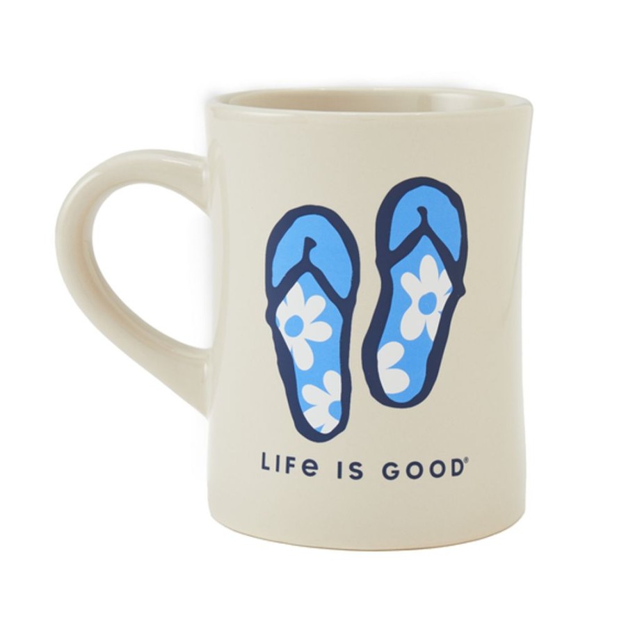 Home Life is Good Mugs | Keep It Simple Flips Diner Mug Bone